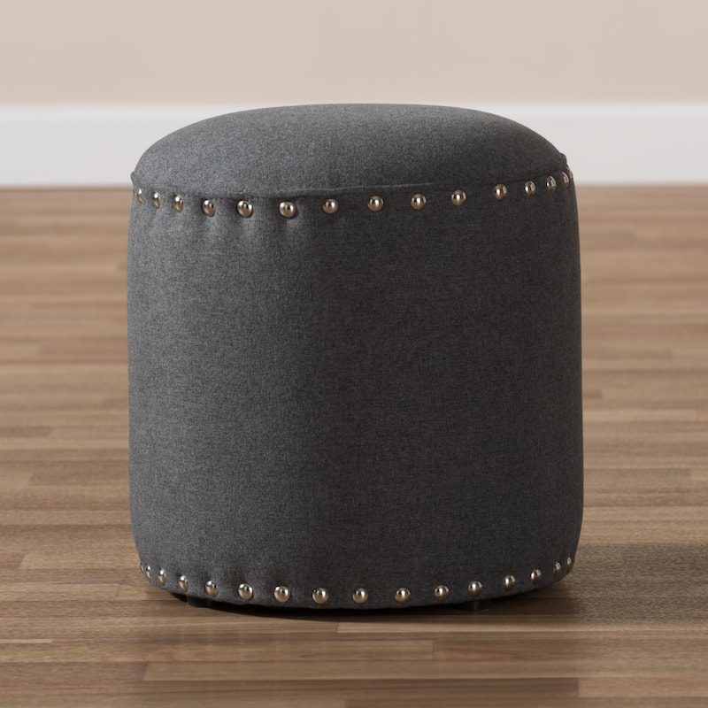 Contemporary Fabric Ottoman by Baxton Studio