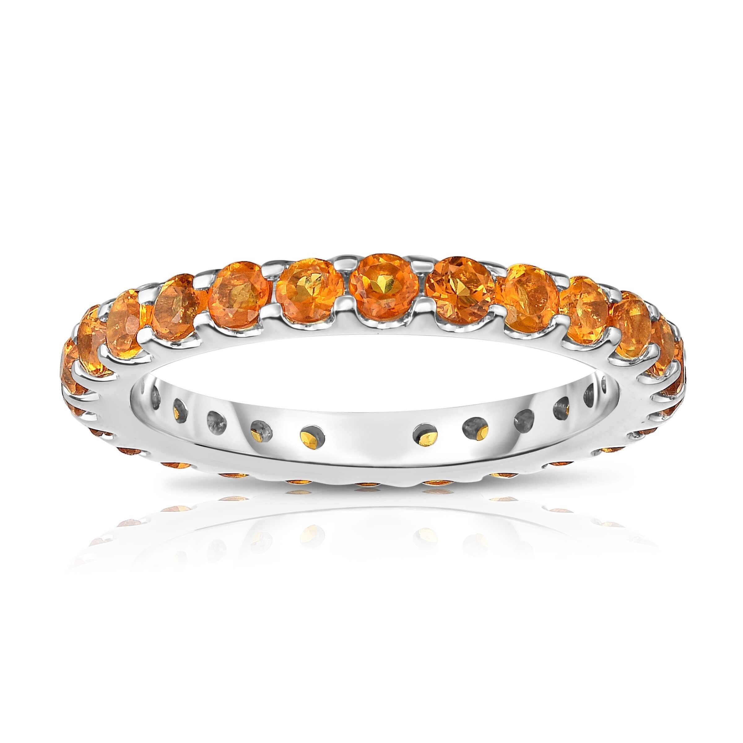 citrine eternity ring