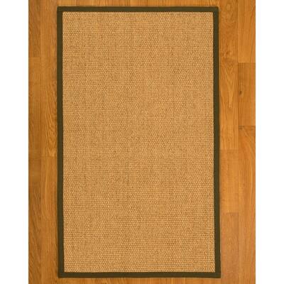 NaturalAreaRugs Nagoya Sisal Area Rug (4' by 6') Malt Border - 4' x 6'