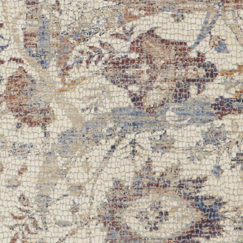 Alexander Home Traditional Mosaic Floral Spray Area Rug