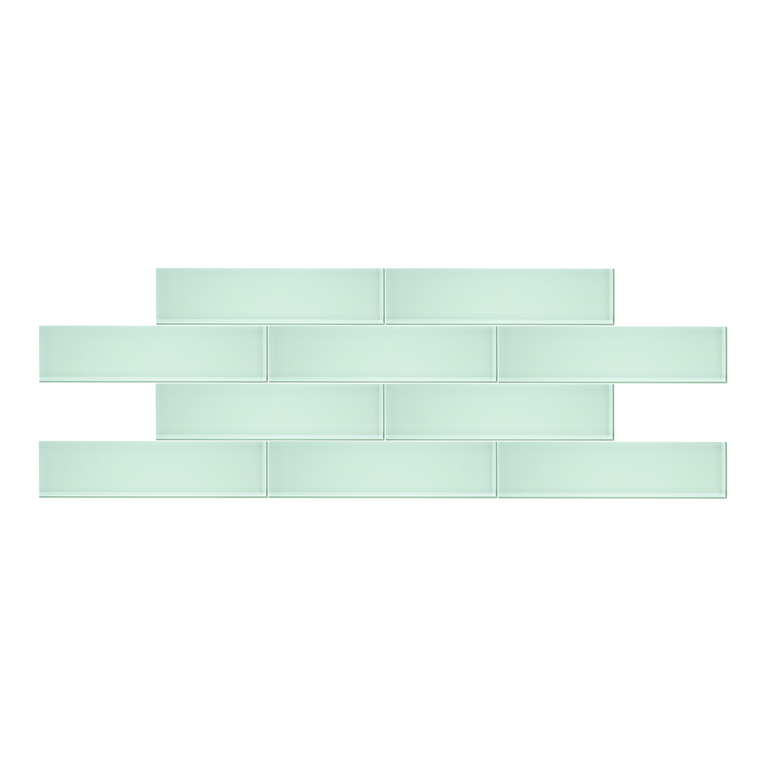 3 X 12 Seafoam Glass Subway Tile Sample