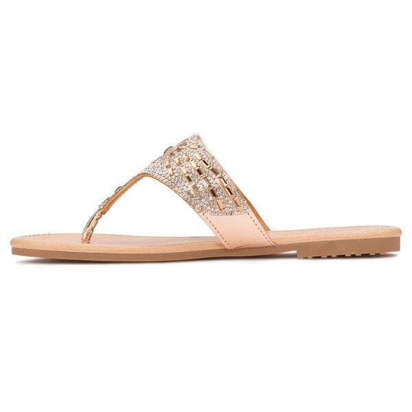 olivia miller rhinestone sandals