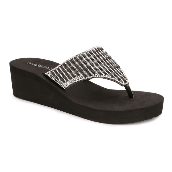 olivia miller wedge flip flops