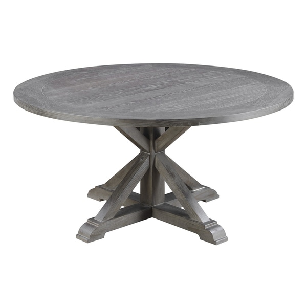 Emerald Home Paladin Rustic Charcoal Gray Round Dining Table Emerald Home Paladin Rustic Charcoal Gray Round Dining Table