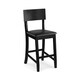 Porch & Den Aldersey Black Stationary Counter Stool - Thumbnail 5