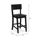 Porch & Den Aldersey Black Stationary Counter Stool - Thumbnail 6