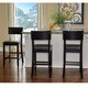 Porch & Den Aldersey Black Stationary Counter Stool - Thumbnail 0