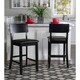 Porch & Den Aldersey Black Stationary Counter Stool - Thumbnail 7