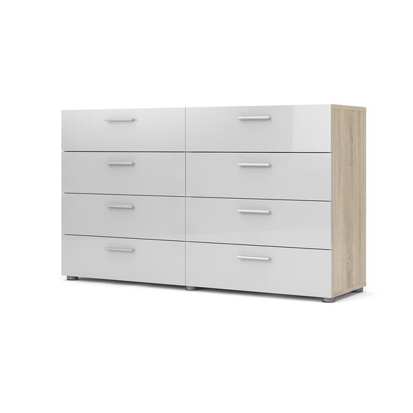 Shop Porch Den Angus Space Saving Foiled Surface 8 Drawer Double