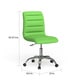preview thumbnail 70 of 76, Ripple Armless Mid Back Vinyl Office Chair
