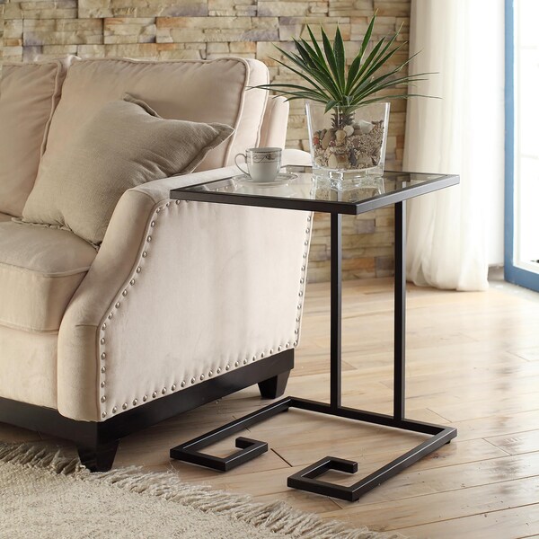 Shop The Curated Nomad Morsun Glass Top Accent Table On