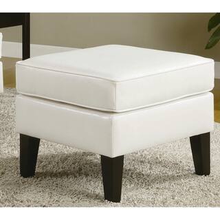 White Foot Stool Online At Our Best Living Room Porch Den Botanical Heights Klemm Brown Bonded Leather Ottoman