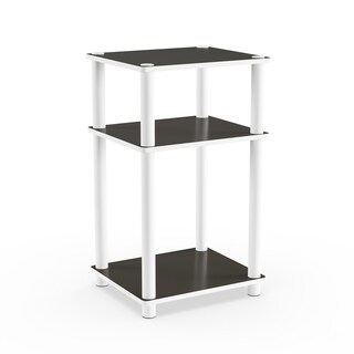Porch and Den  Stuyvesant 3-tier End Table (2 tables - White/Espresso)