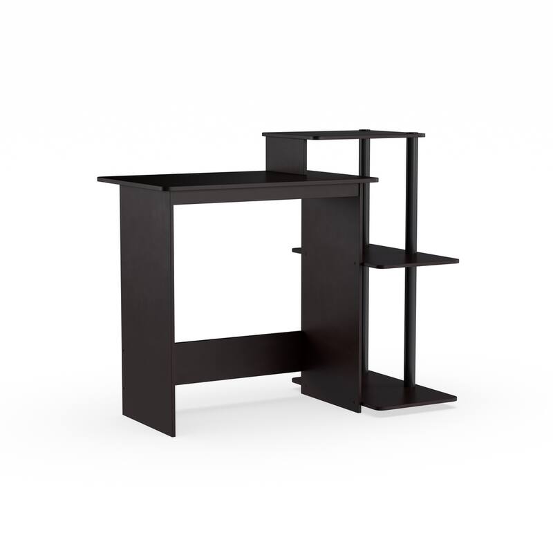 Porch & Den Baruch Efficient 3-shelf Home Laptop Computer Desk - Espresso