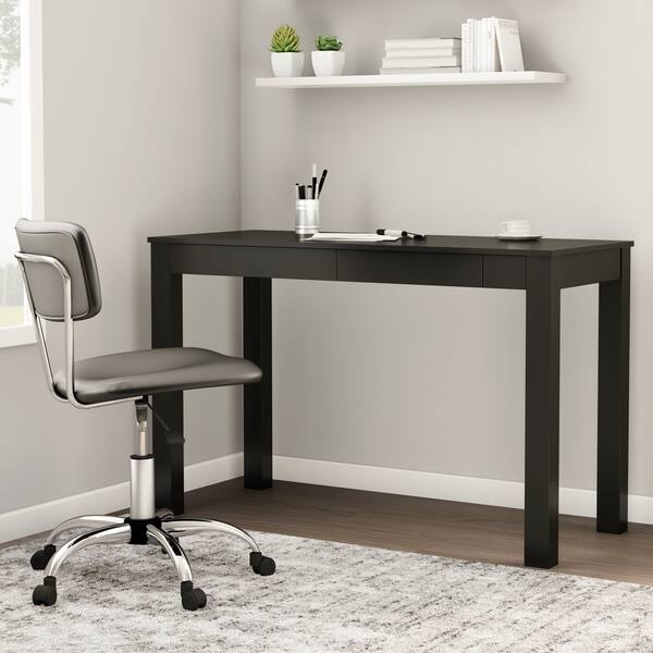 Shop Porch Den Alley Black Xl Desk With 2 Drawers Free