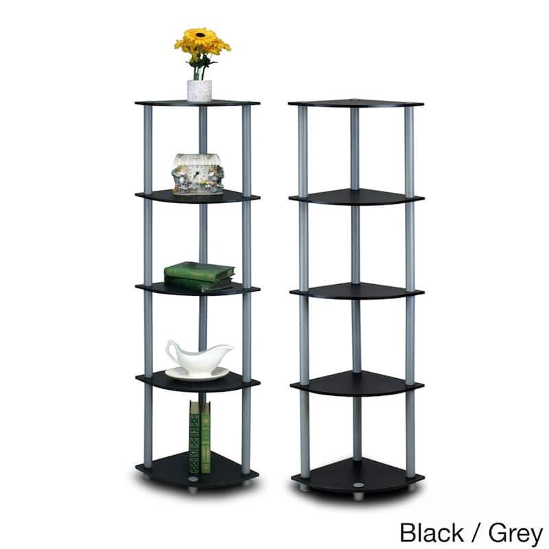 Porch & Den St. Marks 5-tier Corner Shelving Unit (Set of 2)