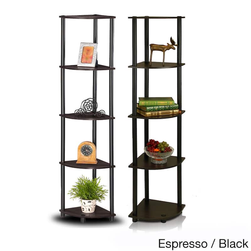 Porch & Den St. Marks 5-tier Corner Shelving Unit (Set of 2)