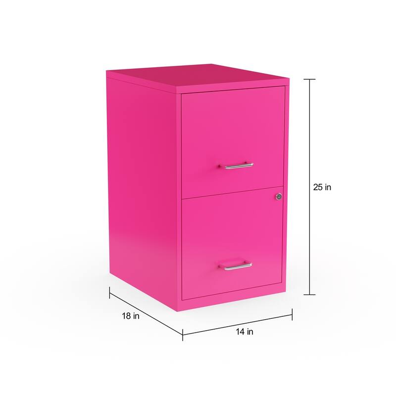 Space Solutions 18" Deep 2 Drawer Letter Width Vertical File Cabinet