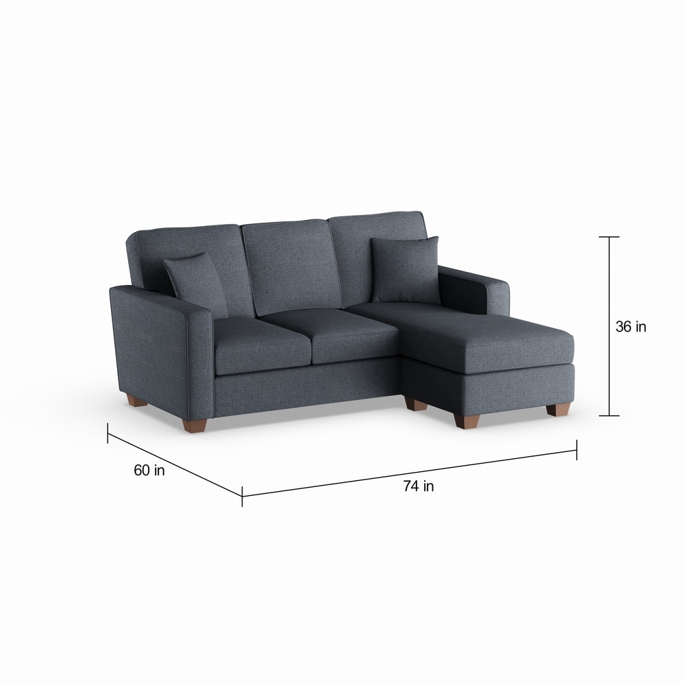 dynamisch uitgehongerd vloek Copper Grove Cleome Reversible Chaise Sectional Sofa - On Sale - Overstock  - 20340403