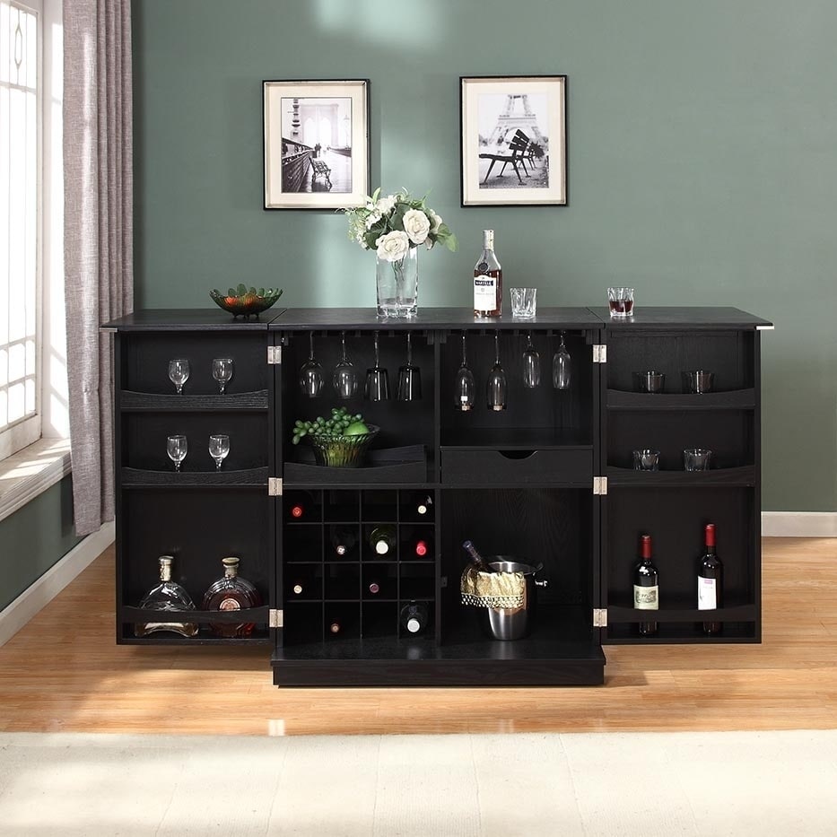 Buy Black, Bar Cabinet Home Bars Online at Overstock | Our Best Dining Room  & Bar Furniture Deals