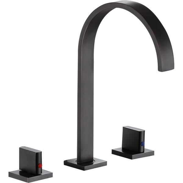 ANZZI Sabre Oil Rubbed Bronze 1-Handle Deck-Mount High-Arc Handle Kitchen Faucet ANZZI Sabre Oil Rubbed Bronze 1-Handle Deck-Mount High-Arc Handle Kitchen Faucet