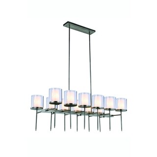 Royce Edge 12-Light Chandelier (Burnished Brass, Bronze, Vintage Nickel) (Nickel - vintage nickel) - Chandeliers For Bedrooms by Overstock.com