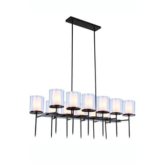 Royce Edge 12-Light Chandelier (Burnished Brass, Bronze, Vintage Nickel) (Bronze - Bronze) - Chandeliers For Bedrooms by Overstock.com