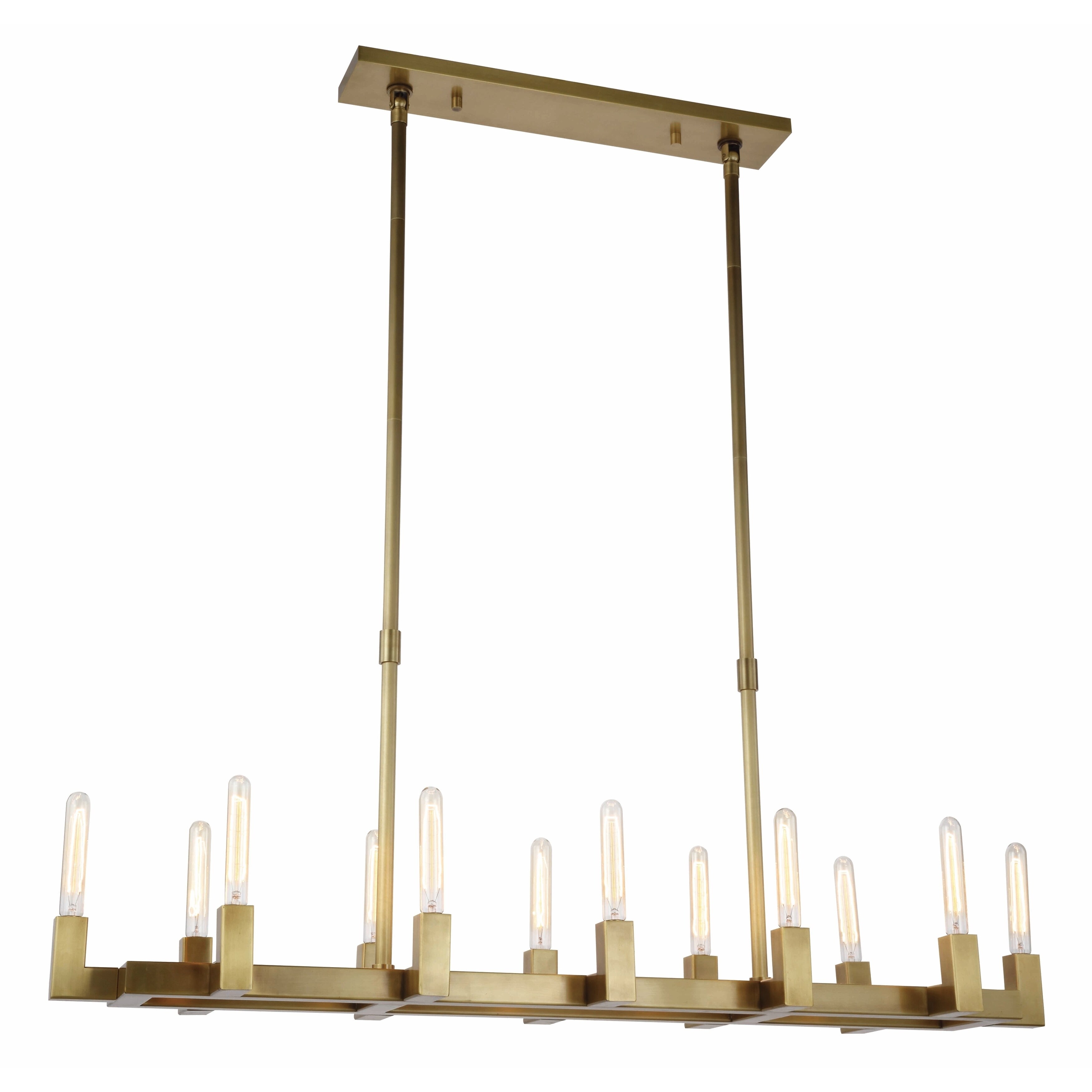 Royce Edge 12-Light Chandelier (Burnished Brass, Bronze, Polished Nickel) (Brass - burnished brass) - Chandeliers For Bedrooms by Overstock.com