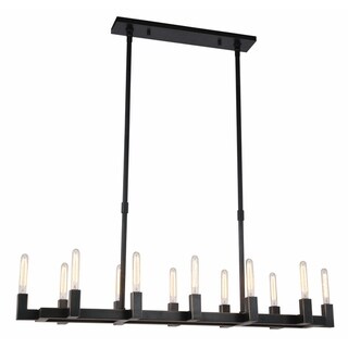 Royce Edge 12-Light Chandelier (Burnished Brass, Bronze, Polished Nickel) (Bronze - Bronze) - Chandeliers For Bedrooms by Overstock.com