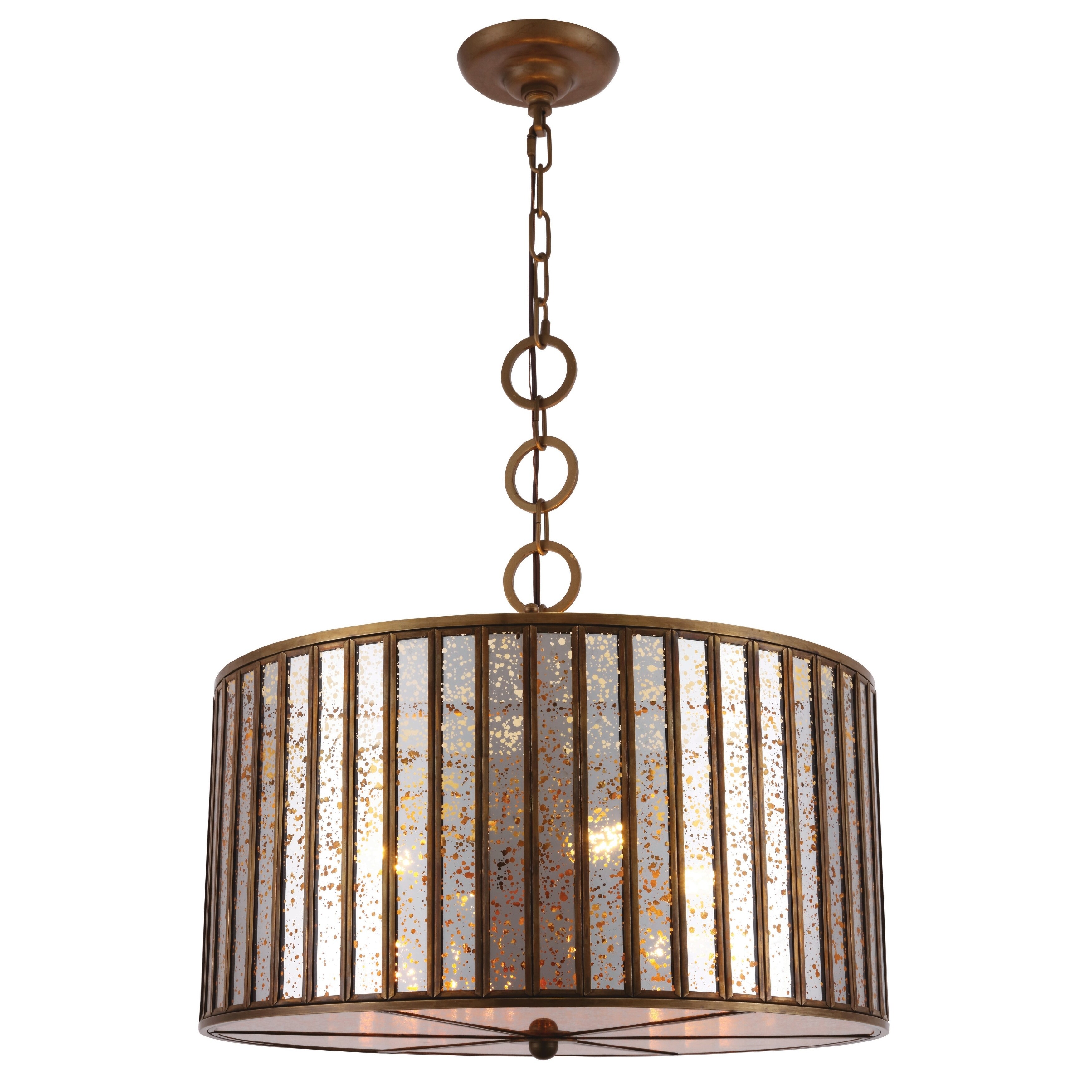 Royce Edge 4-Light Dark Antique Brass Chandelier (dark antique brass) - Chandeliers For Bedrooms by Overstock.com