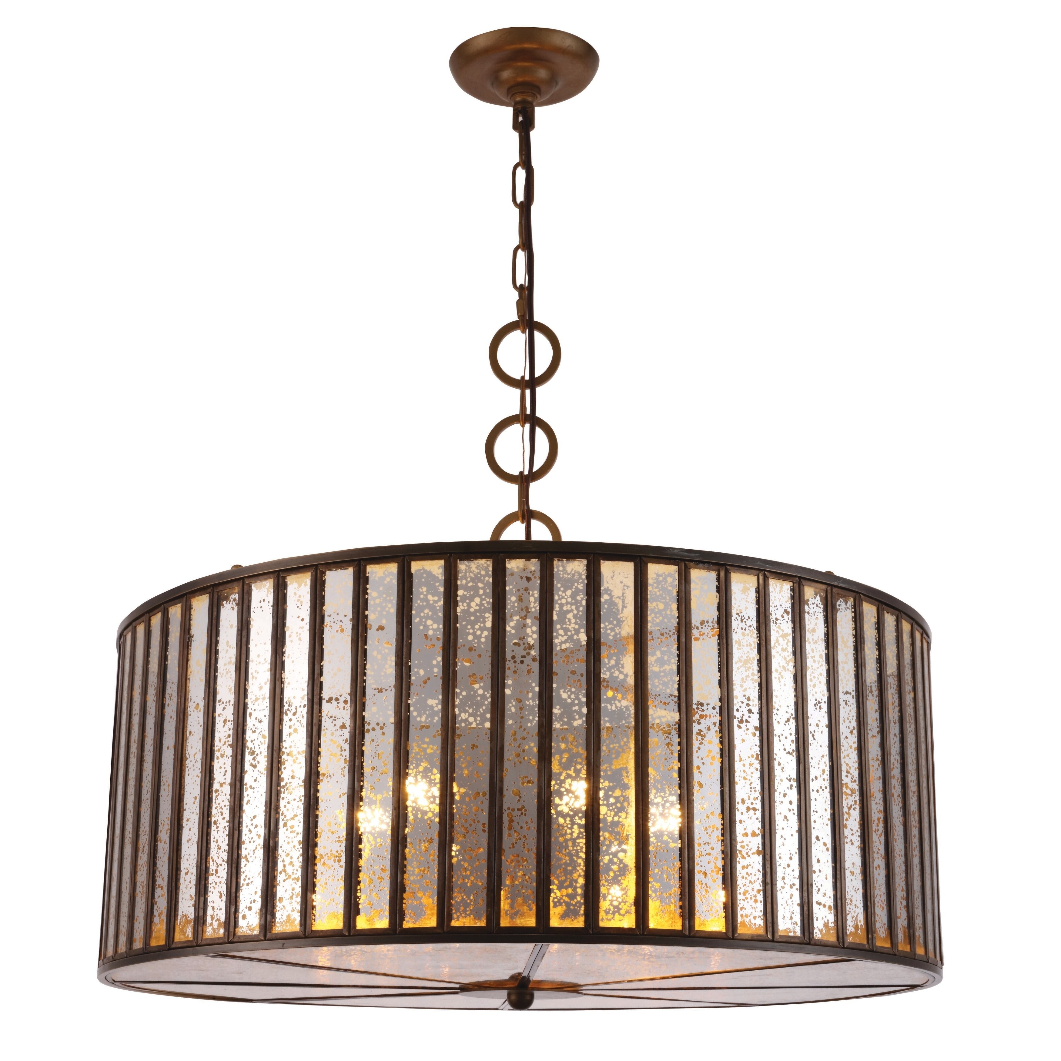 Royce Edge 6-Light Dark Antique Brass Chandelier (dark antique brass) - Chandeliers For Bedrooms by Overstock.com