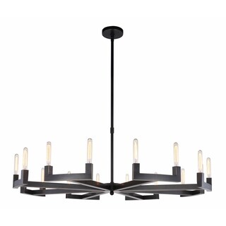 Royce Edge 16-Light Chandelier (Burnished Brass, Bronze, Polished Nickel) (Bronze - Bronze) - Chandeliers For Bedrooms by Overstock.com