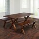 Simple Living Mandeville Live Edge Solid Wood Walnut Dining Table - Thumbnail 3