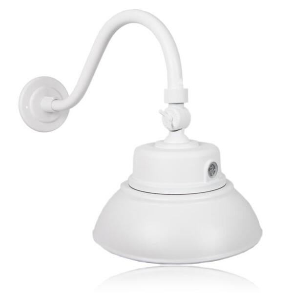 Shop Maxxima 10in Outdoor Adjustable Led Gooseneck Barn Light