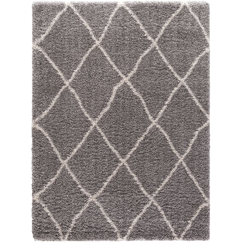 Concord Global Ocean Shag Lattice Area Rug