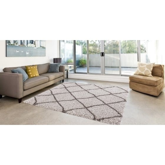 Concord Global Ocean Shag Lattice Area Rug