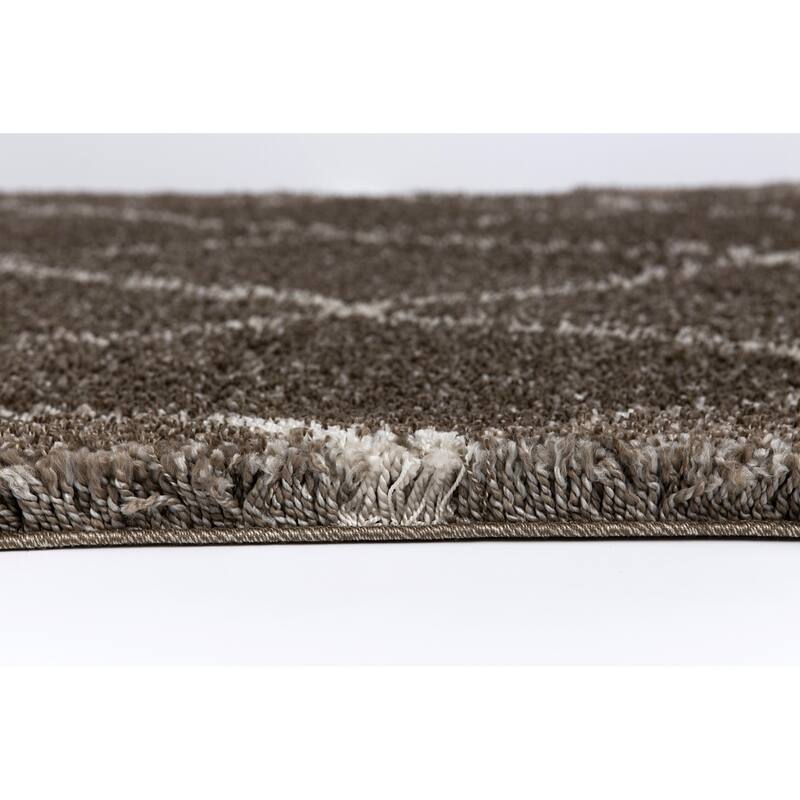Concord Global Ocean Shag Lattice Area Rug