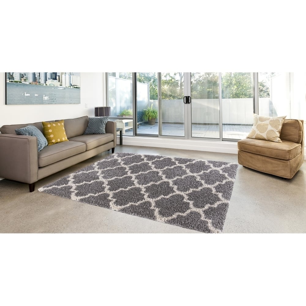 Concord Global Ocean Shag Mosaic Area Rug