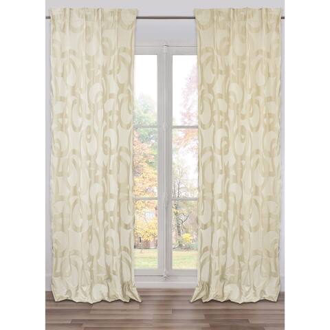 Buy Cream Cotton Blend Curtains Drapes Online At Overstock