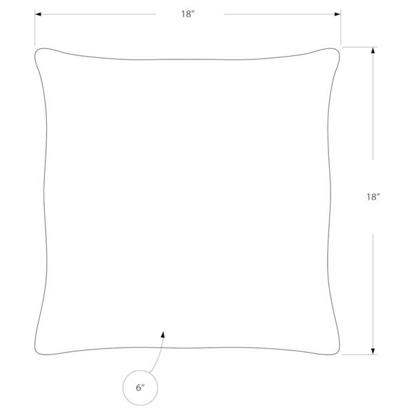 Pillows, Set Of 2, 18 X 18 Square, Insert Included, Decorative Throw, Accent, Sofa, Couch