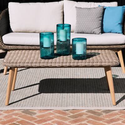 Allerton Multitonal Beige Petan Outdoor Cocktail Table