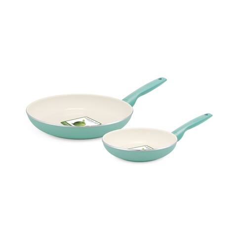 GreenPan Rio 8-inch & 10-inch Ceramic Nonstick Frypan Set
