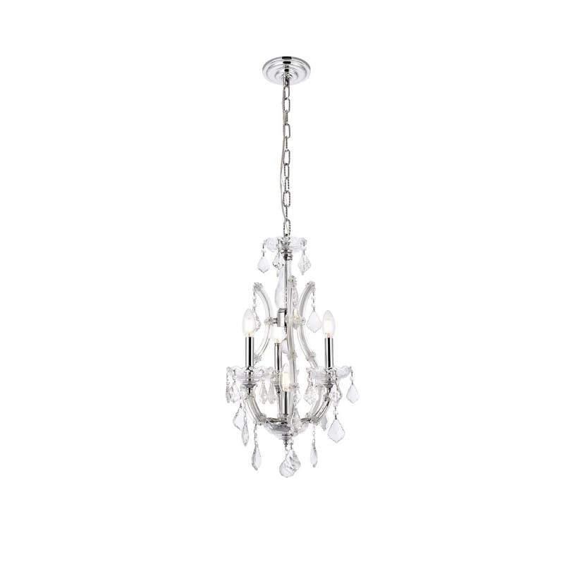 Fleur Illumination Collection Pendant D:12in H:22in Lt:4 Chrome Finish