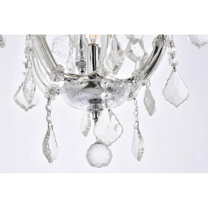 Fleur Illumination Collection Pendant D:12in H:22in Lt:4 Chrome Finish