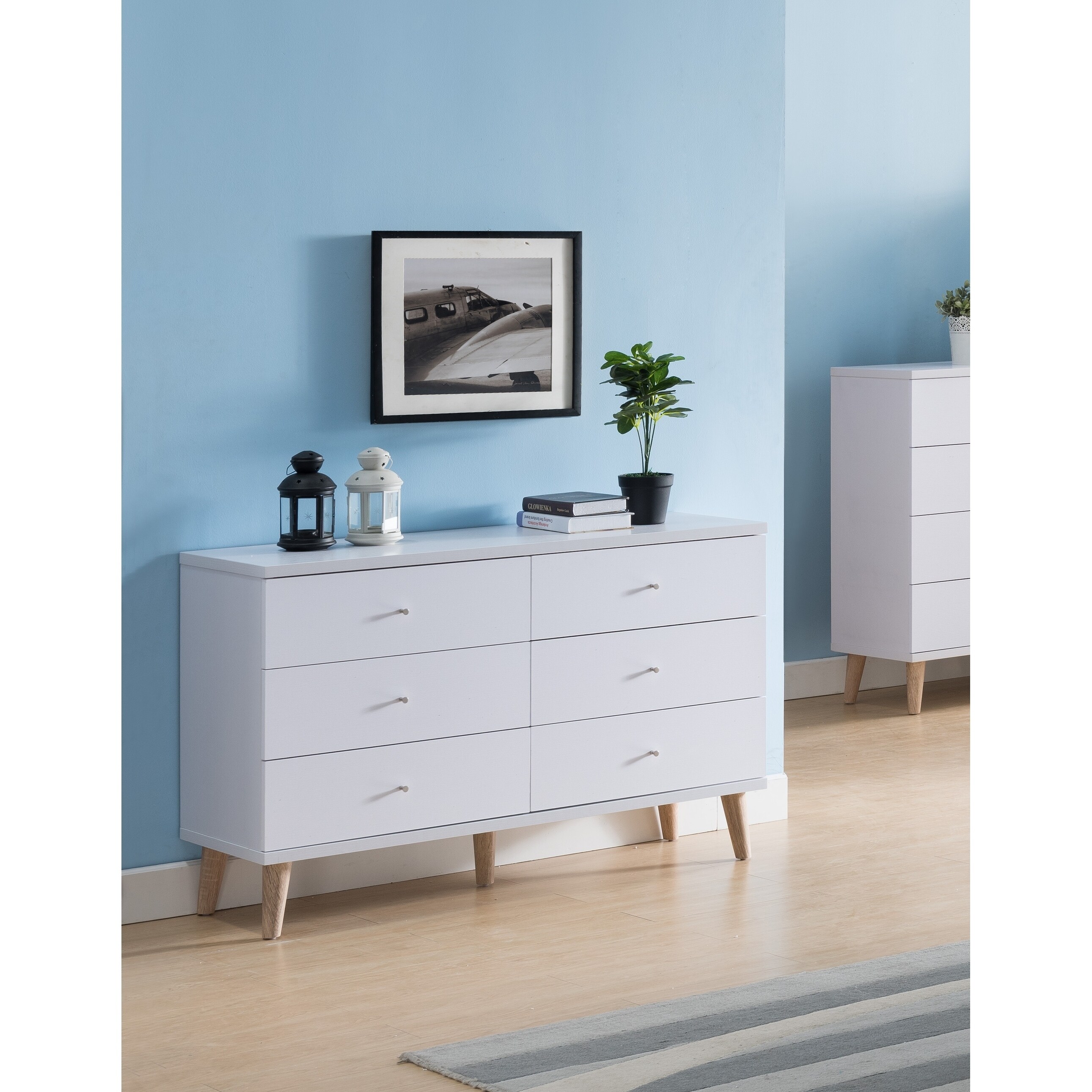 Bridgette Iii Modern White 6 Drawer Dresser Free Shipping On Bridgette Iii Modern White 6 Drawer Dresser Free Shipping On Orders Over 45 9999926219725