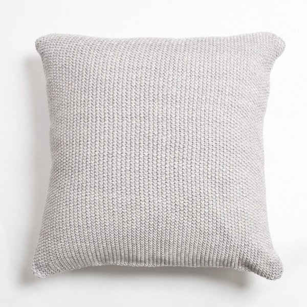 Cottage Home Eagen Knitted Cotton Throw Pillow