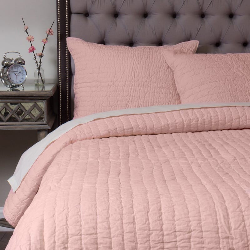 Brighton Camp Cotton Quilt - Pink - Twin