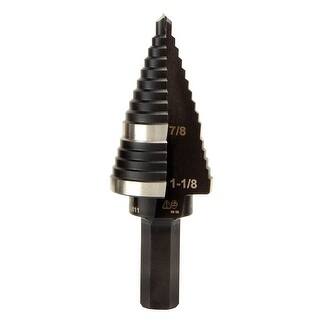 Klein Tools High Speed Steel Hex #11 in. Dia. Double Flute Step Drill Bit 1 pc.