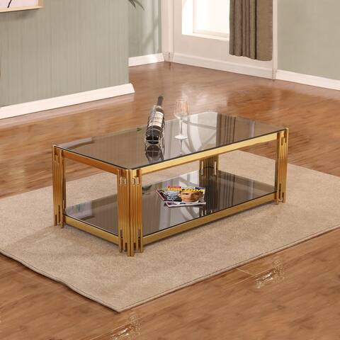 coffee glass table rectangular furniture tables gold sofa end console