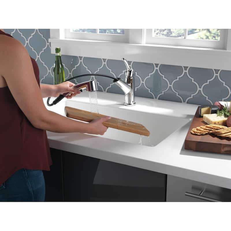 Delta Single Handle Pull-Out Kitchen Faucet - On Sale - Bed Bath ...